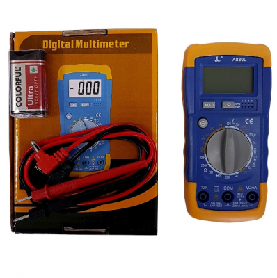 Мультитестер цифровой с подсветкой и звуковым сигналом A830L Комп. 6483