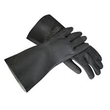 Перчатки латексные (черные), размер XL (повышенной прочности)