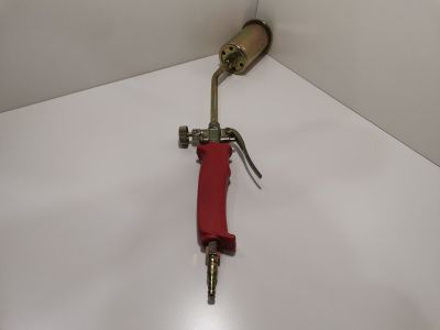 Горелка пропан газовоздушная ГВ-400Р L=400 мм, д 50 мм. красная ручка (рычаг)