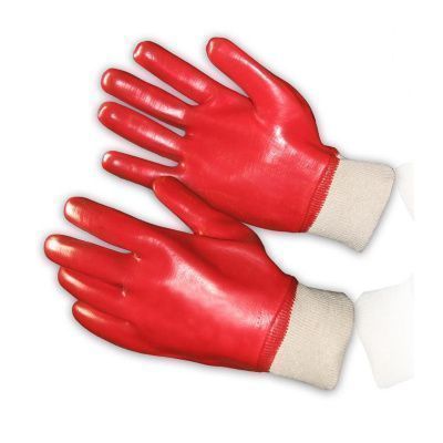 Перчатки резиновые (красные, масло-бензостойкие).Рах.