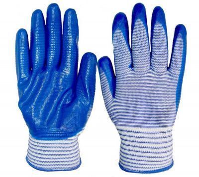Перчатки облитые синие (тонкие). Уп. 12 шт. Комп.  6402