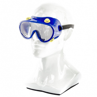 Очки защитные прозрачные с непрямой вентиляцией Сиб. (синие) 89160