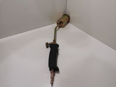 Горелка пропан газовоздушная ГВ-400В L=400 мм, д 50 мм. черная ручка (вентель)