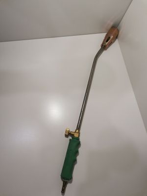Горелка пропан металлическая зеленая ручка (L=55 см; д.35 мм)  