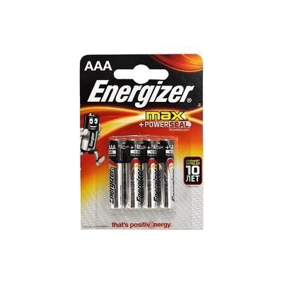 Батарейка "Energizer" ААA на листе 4 шт. Вос.   1473